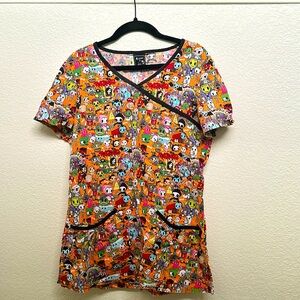 Tokidoki Halloween scrub top- S